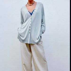 Buttoned Knit Cardigan